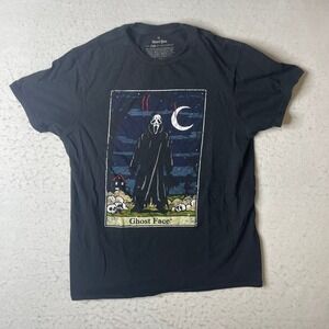 Ghost Face The Icon of Halloween T Shirt Mens Medium Black Horror Movie Graphic